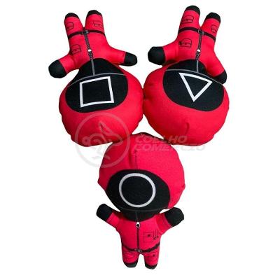Boneco De Pelucia Squid Game Round 6 Vermelho 26Cm