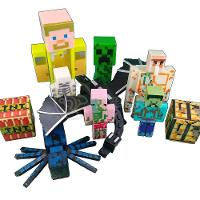 Kit Minecraft 3 Bonecos 1Dragão Ender/1Creeper/1Aranha Azul - 6