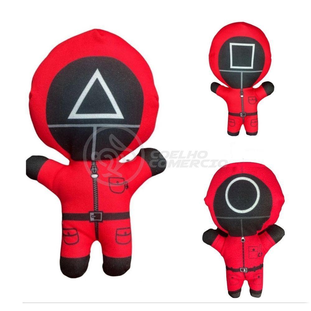 Boneco De Pelucia Squid Game Round 6 Vermelho 26Cm - 5