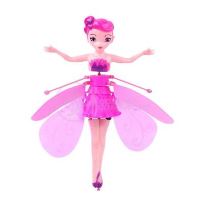 Boneco Princesa Aerocraft Fada Voadora Rosa 19Cm C/ Luz