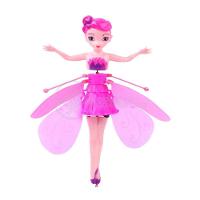 Boneco Princesa Aerocraft Fada Voadora Rosa 19Cm C/ Luz - 1