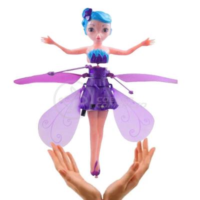 Boneco Princesa Aerocraft Fada Voadora Roxo 19Cm C/ Luz