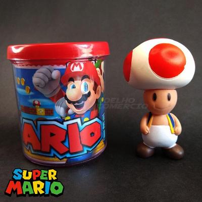 Kit Boneco Colecion. Toad Cogum. 10Cm + Caneca Super Mario