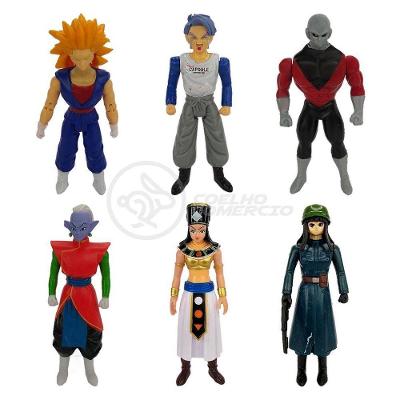 Kit 6 Bonecos Dragon Ball Vegetto Jiren Trunks Kaioshin