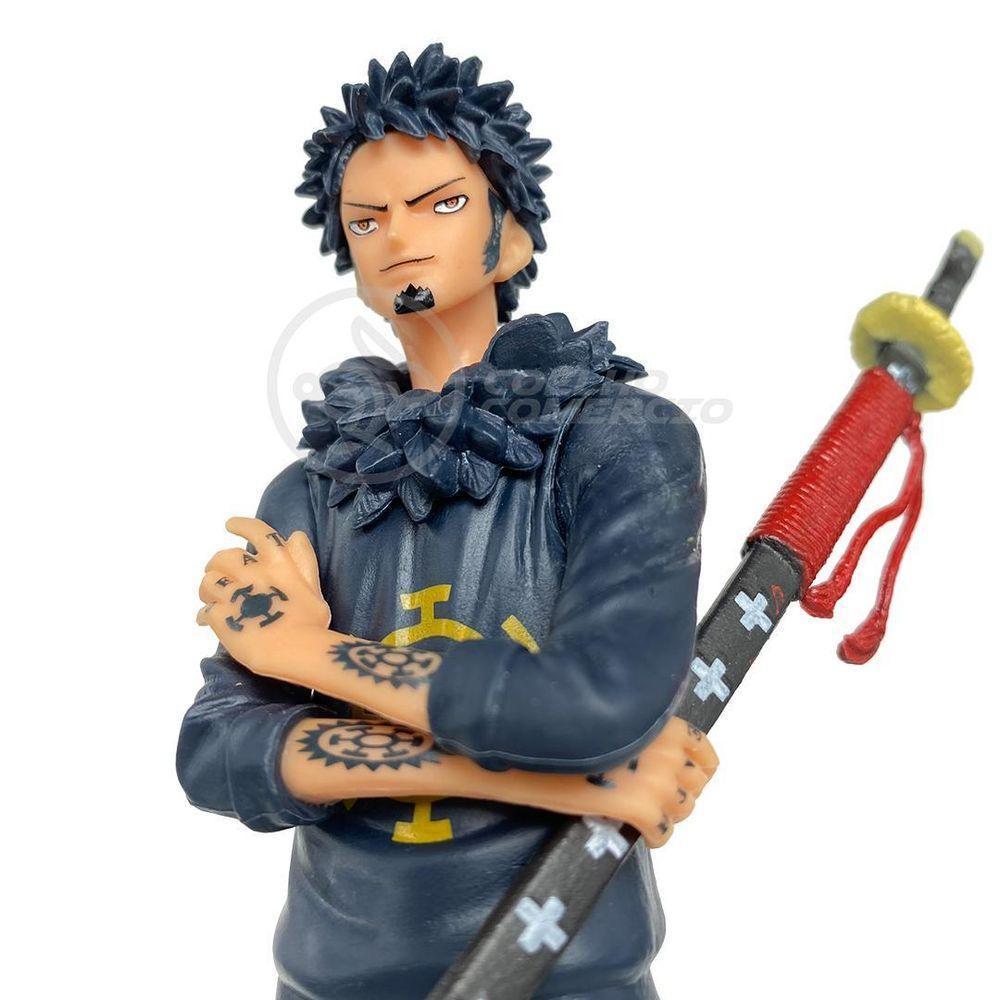 Boneco Action Figure One Piece 18Cm - Trafalgar D. Water Law - 5
