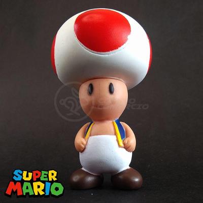 Kit Boneco Colecion. Toad Cogum. 10Cm + Caneca Super Mario