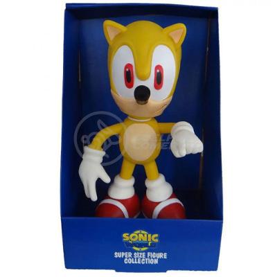 Boneco Action Figure Sonic Amarelo Articulado 23cm