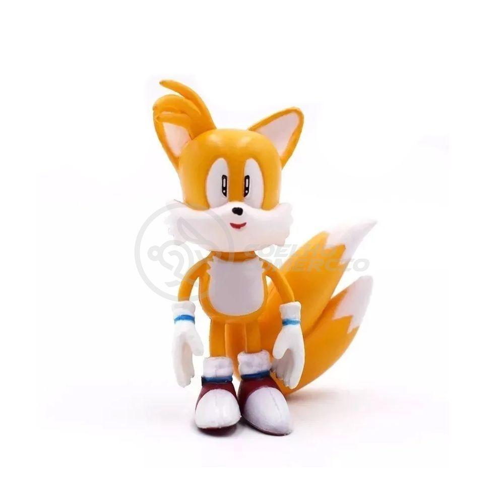 Coleção Boneco Action Figure Tails The Hedgehog Amarelo 16Cm - 4