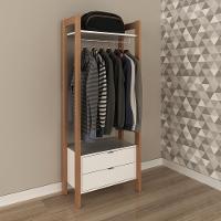 Armário Closet Com 2 Gavetas Multimóveis Cr35001 Branco/amêndoa - 1
