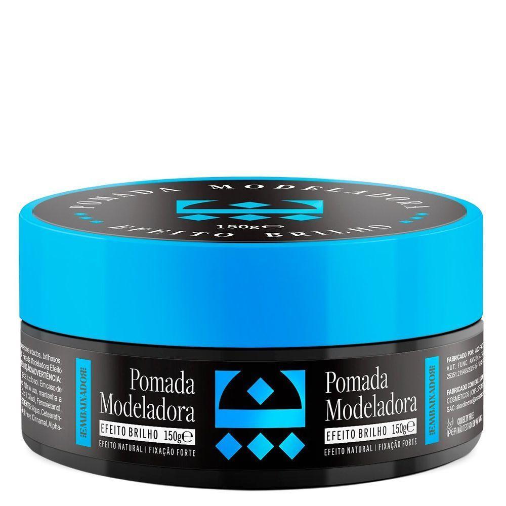Kit 5 Pomada Para Cabelo Efeito Brilho Embaixador 150G - 2
