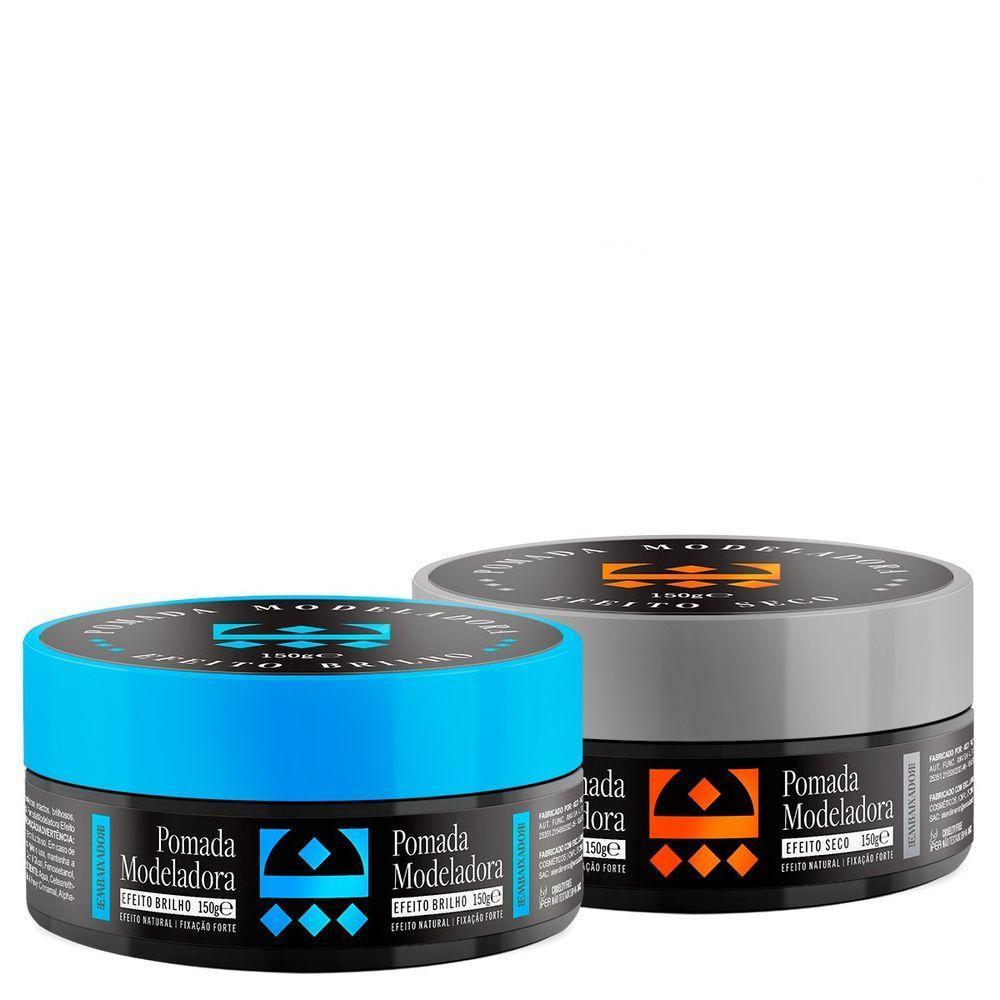 Kit Pomada Efeito Seco + Efeito Brilho Embaixador 150G - 1
