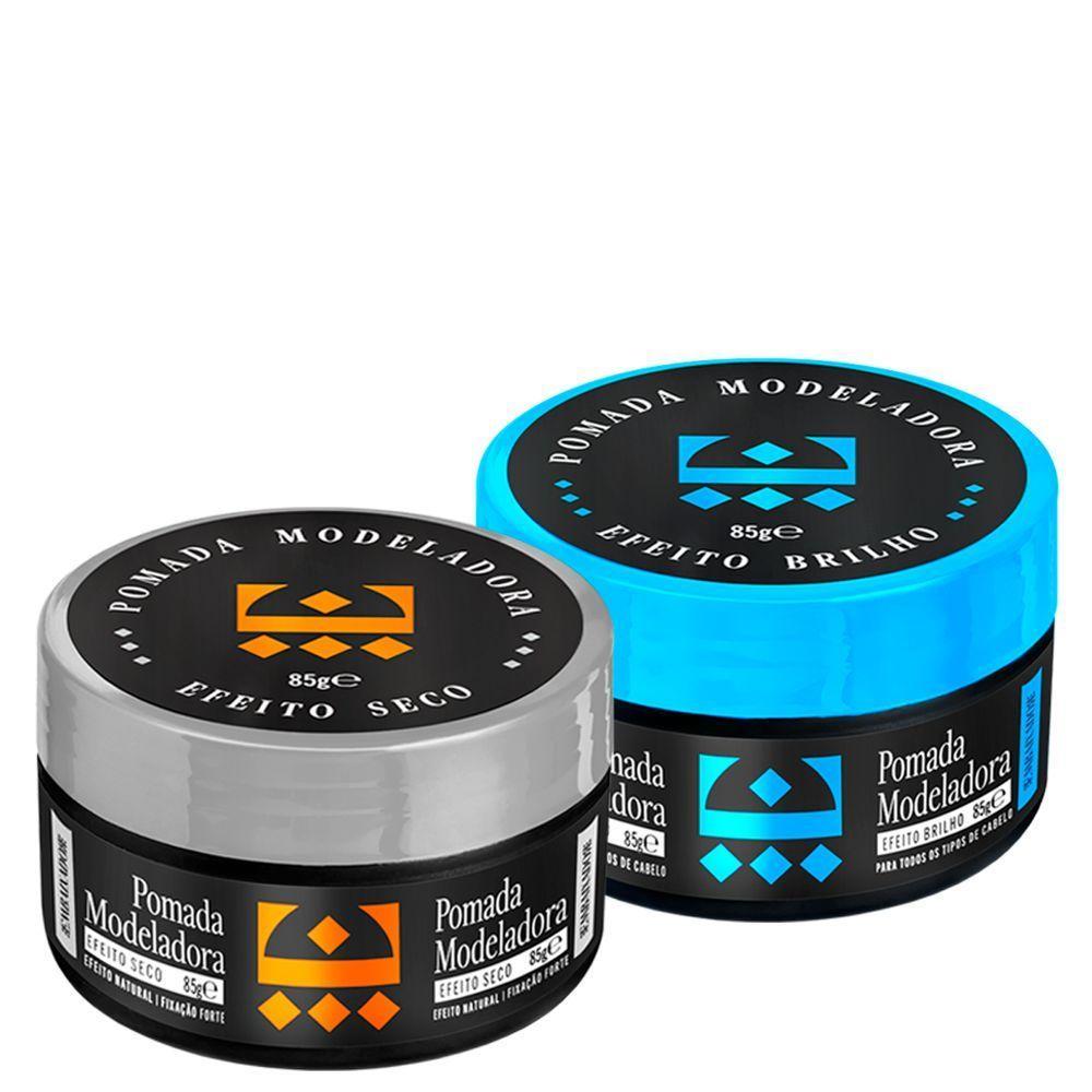 Kit Pomada Efeito Seco + Efeito Brilho Embaixador 85G - 1