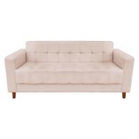 Sofá 3 Lugares Arezzo Suede Bege D´rossi - 1