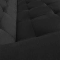 Sofá 3 Lugares Arezzo Suede Preto - 6