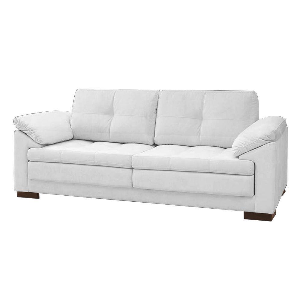 Sofá Retrátil Bali 2 Lugares Couro 175Cm Pés de Madeira - 8