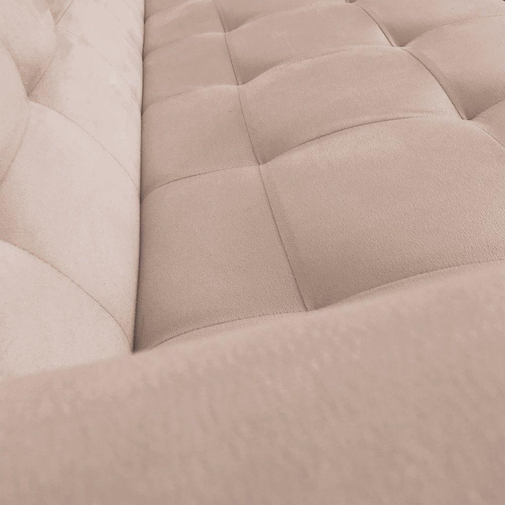 Sofá 3 Lugares Arezzo Suede Bege - 4