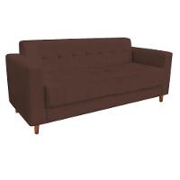 Sofá 3 Lugares Arezzo Suede Marrom - 3