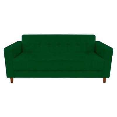 Sofá 3 Lugares Arezzo Suede Verde