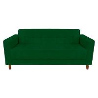 Sofá 3 Lugares Arezzo Suede Verde - 1