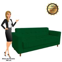 Sofá 3 Lugares Arezzo Suede Verde - 5