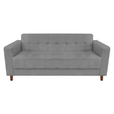 Sofá 3 Lugares Arezzo Suede Grafite