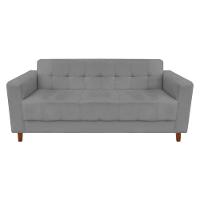 Sofá 3 Lugares Arezzo Suede Grafite - 1