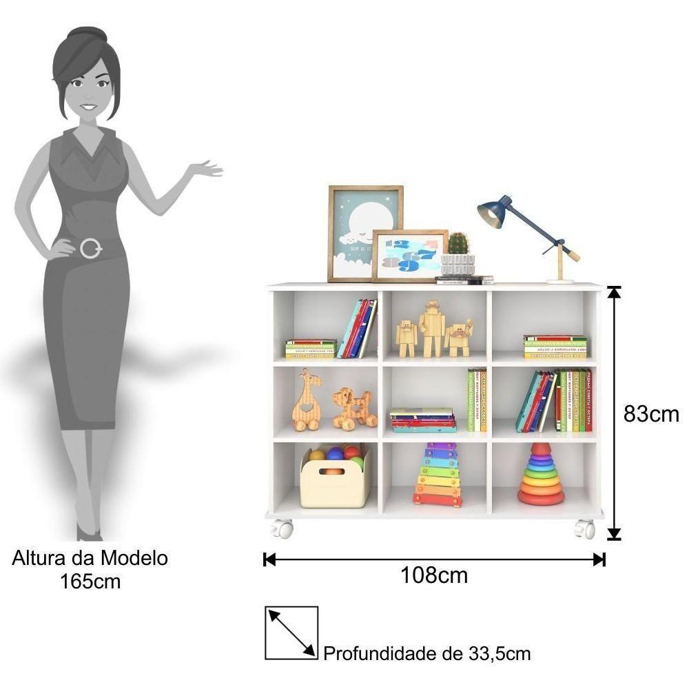 Nicho Organizador Multifuncional Com Rodízios Toys Q01 6 Gavetas Branco - Mpozenato - 2