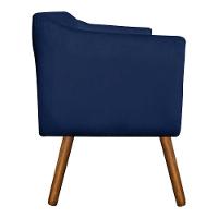 Kit Sofá 02 Lugares e 02 Poltronas Julia Azul Com Strass - 6