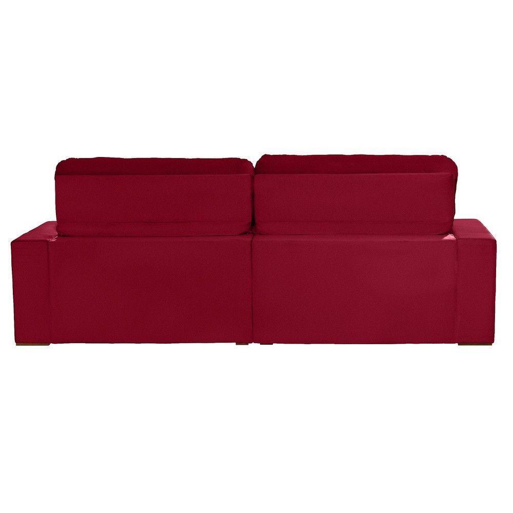 Sofá Modular 5 Lugares 2.50M Retrátil E Reclinável Vermelho - 2