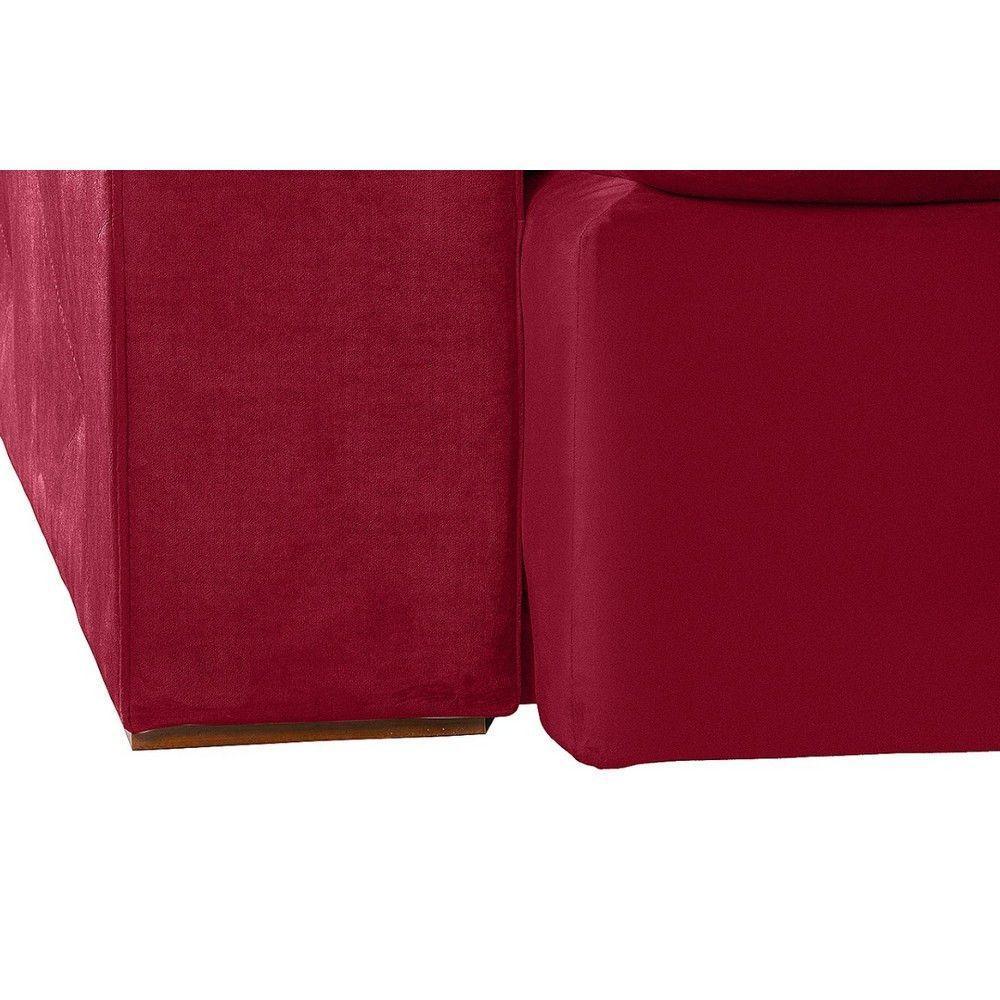 Sofá Modular 5 Lugares 2.50M Retrátil E Reclinável Vermelho - 3