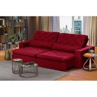 Sofá Modular 5 Lugares 2.50M Retrátil E Reclinável Vermelho - 1