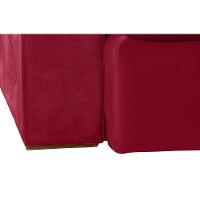 Sofá Modular 5 Lugares 2.50M Retrátil E Reclinável Vermelho - 3