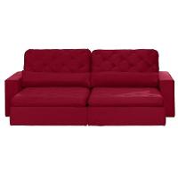 Sofá Modular 5 Lugares 2.50M Retrátil E Reclinável Vermelho - 10