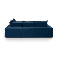 Sofá De Canto 5 Lugares 270cm Retrátil E Reclinável Azul - 2