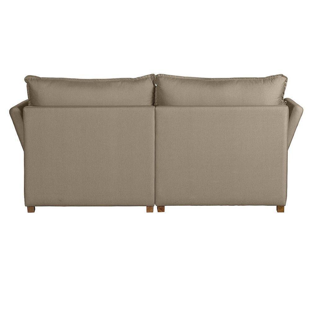 Sofá Natal Living Com 4 Lugares 2.20 Mt Linho Corriente Bege - 7