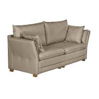 Sofá Natal Living Com 4 Lugares 2.20 Mt Linho Corriente Bege