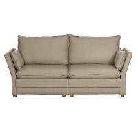 Sofá Natal Living Com 4 Lugares 2.20 Mt Linho Corriente Bege - 9