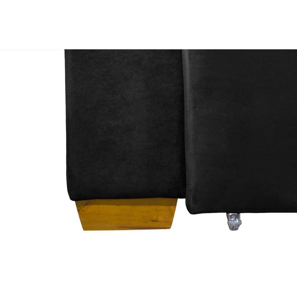 Sofá Modular 4 Lugares 2.30M Retrátil E Reclinável Preto - 5