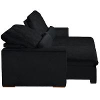 Sofá Modular 4 Lugares 2.30M Retrátil E Reclinável Preto - 7