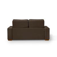 Sofá 3 Lugares 195cm Com Molas, Retrátil E Reclinável Marrom - 2