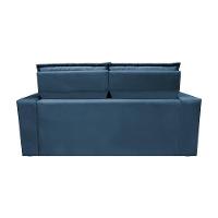 Sofá Retrátil E Reclinável Cama Inbox Slim 1,50m Tecido Suede Velusoft Azul