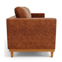 Sofá 03 Lugares Juliette Corano Nozes Base Madeira Castanho - 6