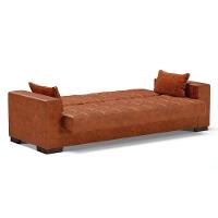 Sofá Cama 02 Lugares Corano Nozes Pés De Madeira - 6