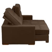 Sofá Modular 5 Lugares 2.50M Retrátil E Reclinável Marrom - 9