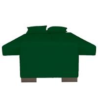 Sofá Cama 2 Lugares para Sala de Estar Lisboa Suede Verde - 5