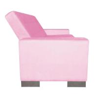 Sofá Cama 2 Lugares para Sala de Estar Lisboa Suede Rosa Bebê - 5