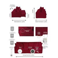 Sofá 4 Lugares Com Molas Retrátil E Reclinável Vermelho - 9