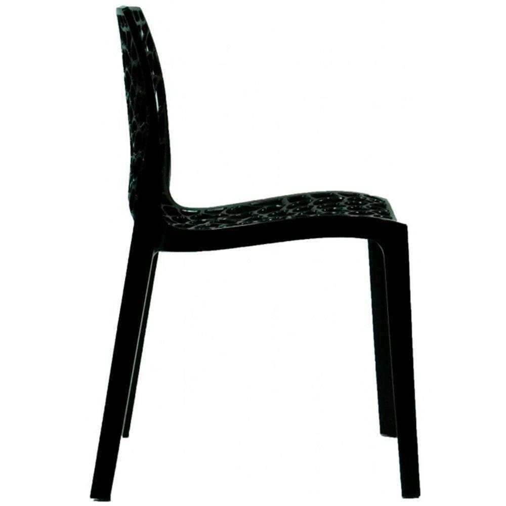 Kit 04 Cadeiras Sala De Jantar Gruvyer F03 Preto - 4
