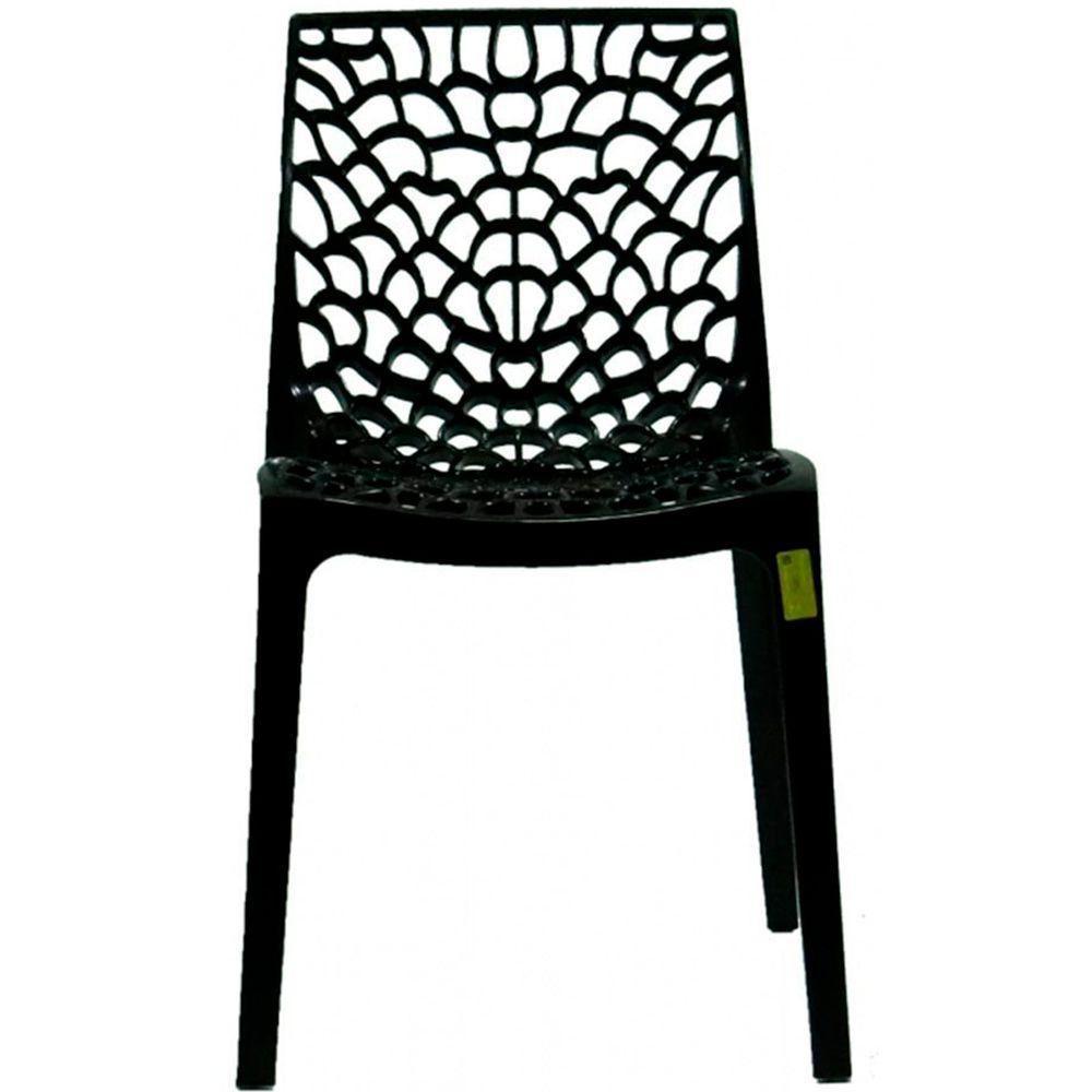 Kit 04 Cadeiras Sala De Jantar Gruvyer F03 Preto - 5