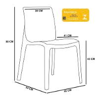 Kit 04 Cadeiras Sala De Jantar Gruvyer F03 Preto - 2